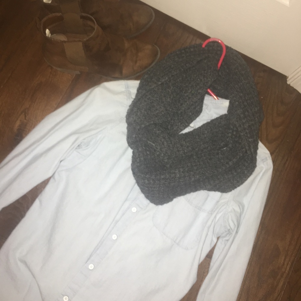 Light Wash Button Down Shirt